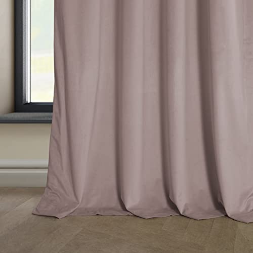 Hpd Half Price Drapes Vpyc-161207-96 Plush Velvet Curtain (1 Panel), 50 X 96, Ballet Pink #TOP6