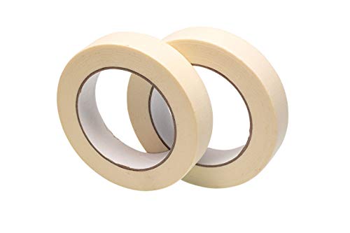 GTSE Masking Tape, 1 inch x 55 Yards (164 ft), Multi-Surface Adhesive Painting Tape, 2 Rolls