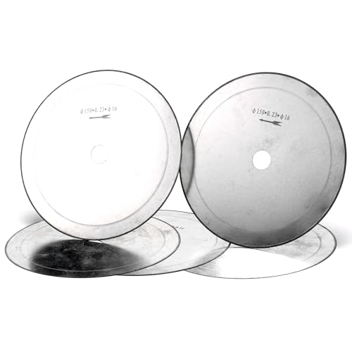 ChilternCasa 150mmダイヤモンド砥石ソーブレード 石材切断用ソーブレード ブレード厚さ0.23mm 岩石トリミング用宝飾工具 石材切断セット 5枚入り