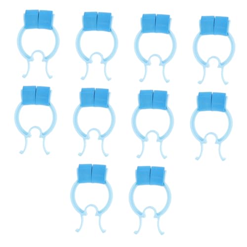TOVINANNA Clip Nasale Portatile 10 Pezzi Set, Tappo Nasale Confortevole in Eva e Pom, Fissaggio Sicuro per Sollevare e Raddrizzare Naso Durante Lettura, TV e Pasti, Leggero e Adatto a Tutti