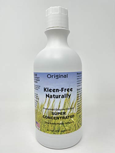 Kleen Free Naturally Original Concentrate 32 fl oz Enzyme Cleaner, Enzyme Solution and Multi-Purpose Cleaner, Laundry Additive and More