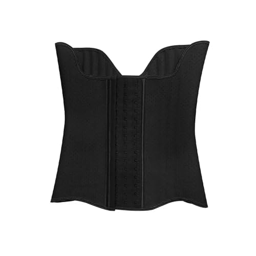 KJBDQQH Cinturón Abdominal para Mujeres Corsé Moldeador de Cintura de látex con 25 Huesos de Acero for Mujer, Moldeador Abdominal y contracción después del Ejercicio. para Uso Diario(Black,S)