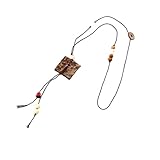 Rxgiasup Geometric Beaded Resin Necklace Fashion Jewelry for Daily Use