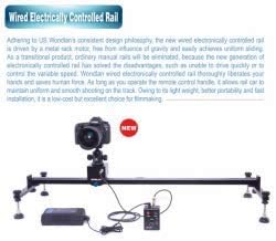GOWE 100CM Wired Electrically Controlled Rail Video Slider Dolly Track