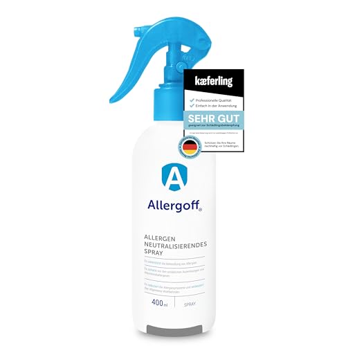 Allergoff Milbenspray 400ml - Allergenspray - 100% giftfrei - Milbenspray für Matratzen & Polster - Kinder- & Allergikerfreundlich - 6 Monate Langzeitschutz...