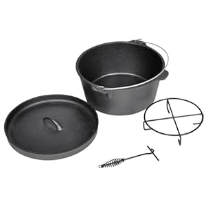 Lauuoeriau Kociołek Myśliwski 9QT Żeliwny