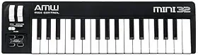 AMW Mini 32, Controlador MIDI com 32 Teclas, Controle de Oitavas, Transpose, Mod Wheel e Pitch Bend
