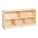 ECR4Kids Birch 5-Section School Classroom Storage Cabinet with Casters, Commercial or Personal Storage, Kids’ Storage Organizer Shelf, Friendly Design, Certified and Safe, 24” High, Natural