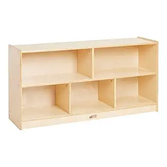 ECR4Kids 5 Compartment Birch Storage Cabinet, 24