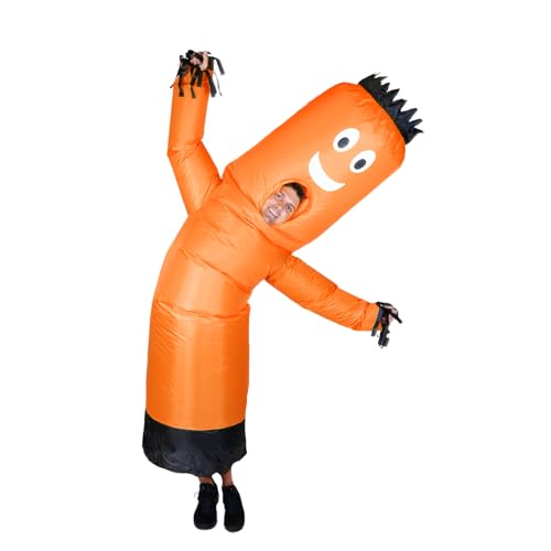 Image of LookOurWay Inflatable Tube Man Costume - Wacky Wavy Arm Guy Funny Inflatable Halloween Costume