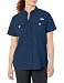 Columbia Women's Bahama Short Sleeve Shirt, Collegiate Navy, Small
