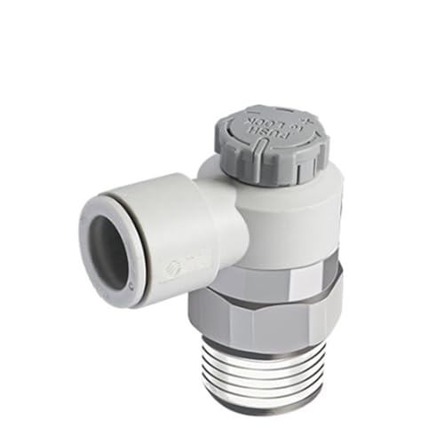 Régulateur de vitesse AS1211 raccord instantané acier inoxydable raccordement M5 4mm