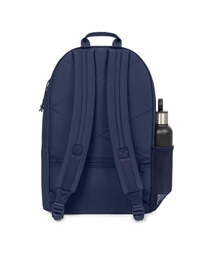Image of EASTPAK Padded Double - 24L Squared Backpack with Dual Front Pockets, 13 inch Laptop Sleeve, Bottle Holder & Padded Straps, Nighttime Navy