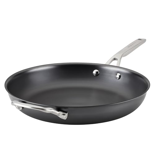 KitchenAid - Nitro Carbon Steel Frying Pan, Rust & Scratch Resistant Cookware, Induction Cooktop Compatible (30cm/12in)
