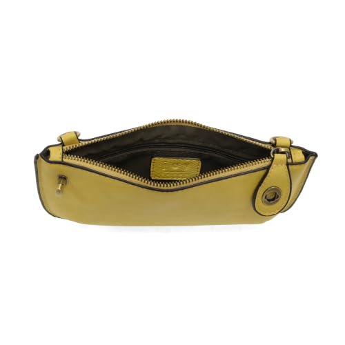 Image of Joy Susan Women's Fashion Purse Mini Crossbody Wristlet Clutch Hand Bag - Shortbread Yellow