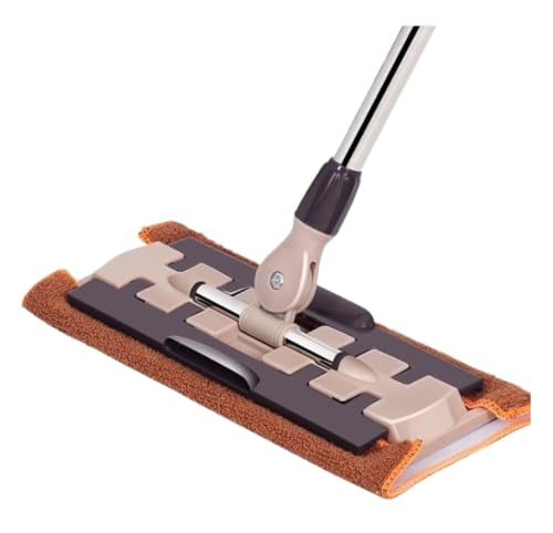 Mopa Mop Mopas Fregona Limpieza Profesional con Fregona para Suelos De Madera, Laminados Y Baldosas con Mango Telescópico De Acero Inoxidable Trapeador de Limpieza(Bruin)