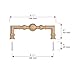 Richelieu Hardware BP8789128CHBRZ Firenze Collection 5 1/16-inch (128 mm) Center-to-Center Champagne Bronze Traditional Round Cabinet and Drawer Pull Handle for Kitchen, Bathroom, and Furniture