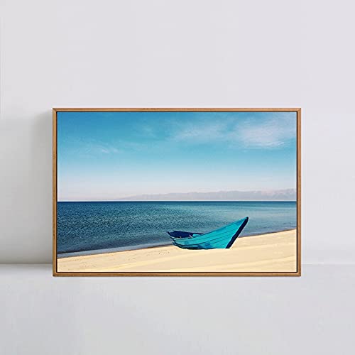 Broderie Diamant Bateau de Plage Full Drill avec Strass Brillants pour Toile XXL Géante