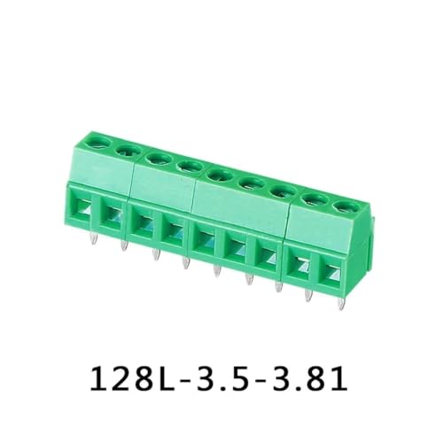 Conector empalmado PCB de 300V y 10A, terminal de tornillo de 2 y 3 pines, 50 uds 4