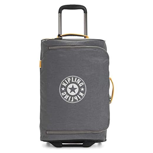 Kipling Distance S Equipaje de Mano, 52 cm, 30 litros, Gris (Dark Carbon Y)