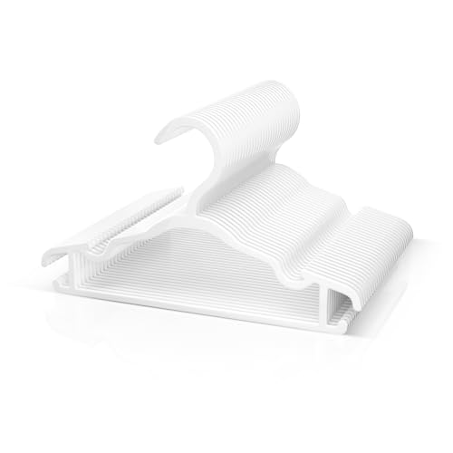 BrFoYu Baby Hangers Kids Plastic Hangers for Closet Non-Slip Toddler Hanger for Infant Child...