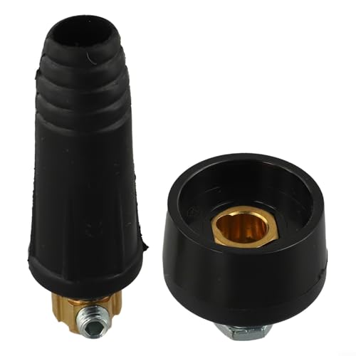 Welding Power Made Easy DKJ Modello 50/70 Connettori con configurazioni multiple disponibili (presa maschio Plug-Panel (nero))