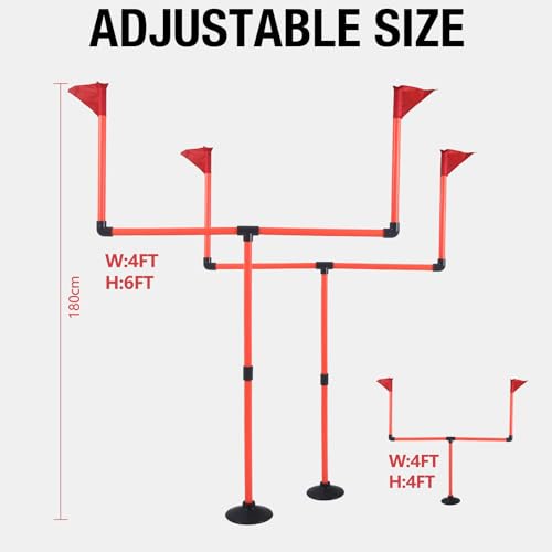 image for ZUKAM Football Goal Post Set - Football Easily Adjustable Field Goals 