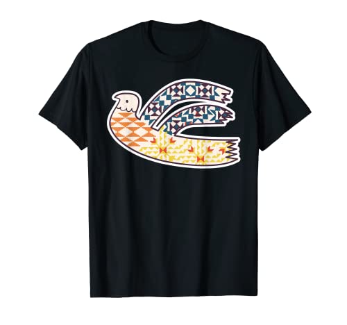 Pájaro indio nativo Boho 80s Vintage Camiseta