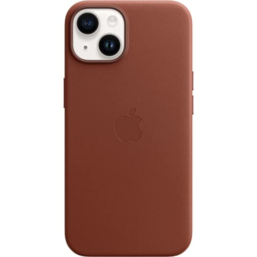 Image of Apple iPhone 14 Plus Leather Case with MagSafe - Umber