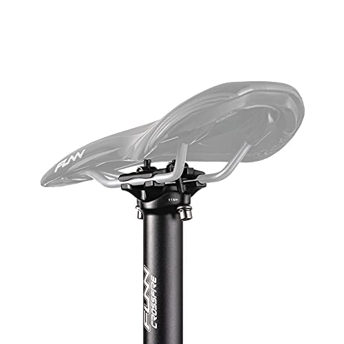Funn Crossfire Tige de Selle de vélo Longueur 350 mm Diamètre 27,2 mm/30,9 mm/31,6 mm Alliage d'aluminium AL6061 forgé 3D Tête et Tige en Une pièce