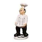 Estatuillas De Chef De Cocina, Pequeña Estatua De Chef De Cocina, De Estatua De Chef Modelo De Resina, Estatuas De Ornamento De Escritorio, Ornamento Decorativo De Figuras De Chef, Figuras De