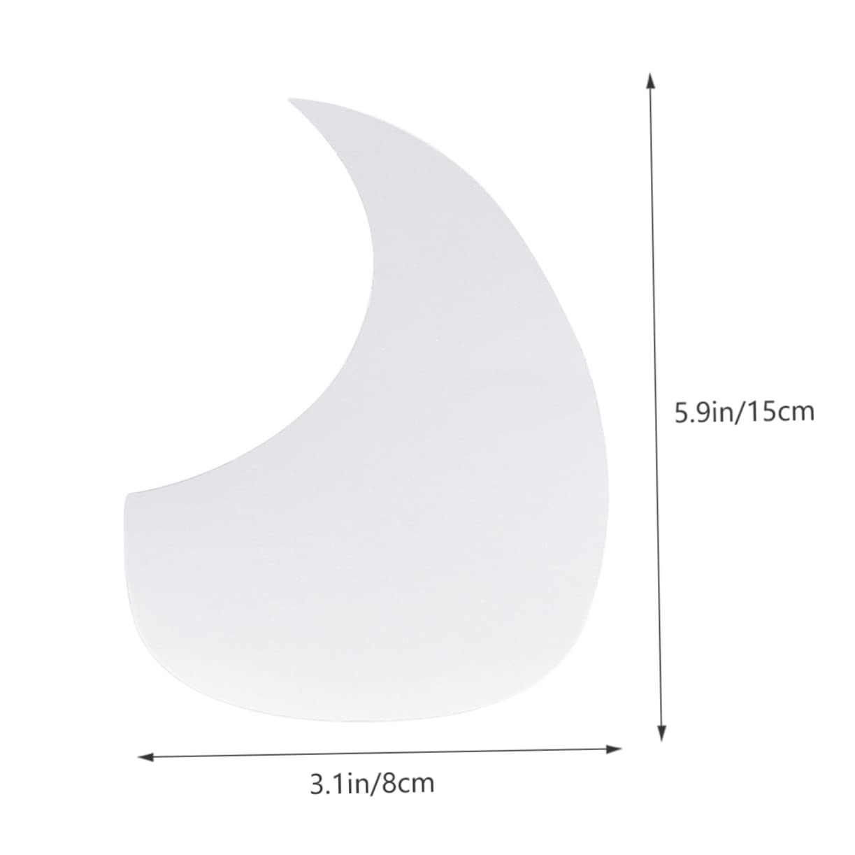GALPADA 1Pc Transparent Pet Guitar Pickguard Shield Creative Scratch Protector Sticker for Acoustic Guitar Lightweight and Durable Music Accessory Easy Stick Design