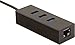 Amazon Basics USB 3.1 Type-C to 3 Port USB Hub with Ethernet Adapter - Black