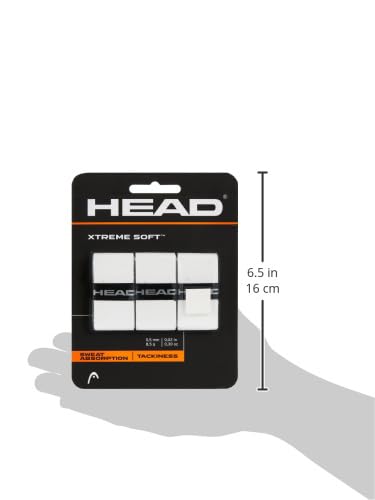 Head 285104-WH Xtreme Soft Racquet Overgrip Tennis Racket Grip Tape 3 Pack White thumb #2