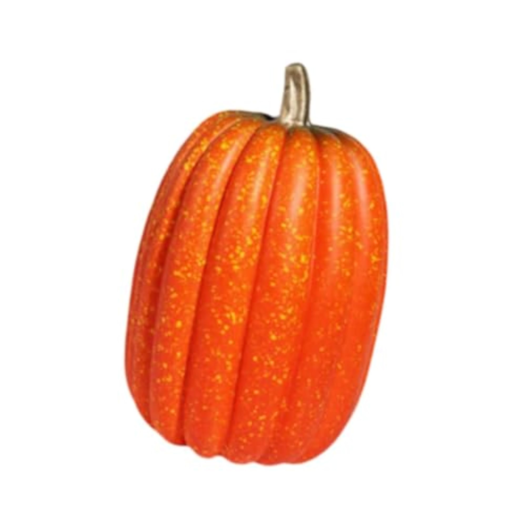 Realistic Artificial Pumpkin Decoration, 21cm Height, Orange