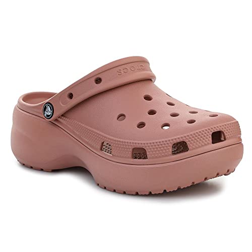 Crocs Classic Platform Tamanco, Feminino, Rosa (Pale Blush), 38