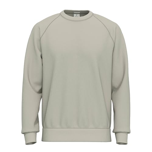 SoftSpun Sweatshirt for Men UK | 100% Original Plain Raglan Mens Crew Neck Terry Cotton Sweatshirts Jumpers for men | Year-Round Men's Sweatshirts No Hood for Casual, Work and Gym