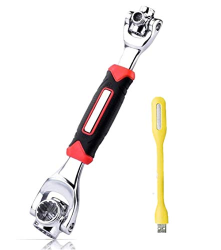 Socket Wrench Universal - 48 in 1 Tools Steckschlüssel-funktioniert mit Spline-Schrauben Torx 360 Grad 6-Kant Möbel Auto Reparatur Any Size Standard (Rot) 1 Socket Wrench Universal - 48 in 1 Tools Steckschlüssel-funktioniert mit Spline-Schrauben Torx 360 Grad 6-Kant Möbel Auto Reparatur Any Size Standard (Rot)