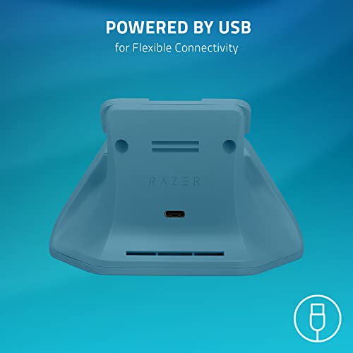 Image of Razer Universal Quick Charging Stand for Xbox Series X|S: Magnetic Secure Charging - Perfectly Matches Xbox Wireless Controllers - USB Powered - Mineral Camo (Controller Sold Separately)
