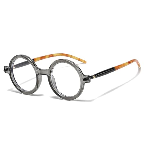 Lunettes de soleil rondes pour briller en terrasse avec style rétro bicolore