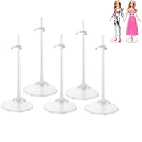 BOBOZHONG Verstellbarer Puppenständer,10 Stück Puppen Ständerhalter Kunststoff Mini Puppenständer Unterstützung Puppenständerhalter Puppen Ständer Displayhalter,Puppenzubehör