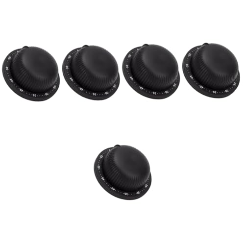 Minuterie de cuisine enfants mécanique magnétique lot de 5 minuteurs étude cuisson noir