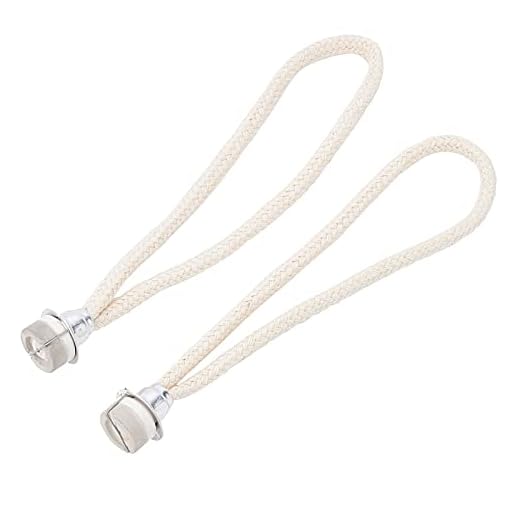 OLYCRAFT 2 st bomullsvekar ersättning oljelampa veke katalytisk veke för doft lampa tillverkning katalytisk brännare diffusor aromaterapi 2,3 cm x 19 cm - silver