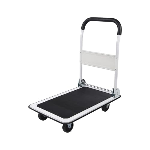 Carretilla plegable con plataforma y 4 ruedas miniatura 1