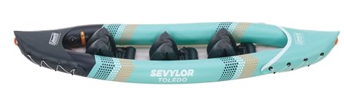 levitantes Kayak Inflable para 3 Personas, Ligero y Durable, Ideal para navegación, Ocio en ríos y Lagos, fácil de Transportar y almacenar.