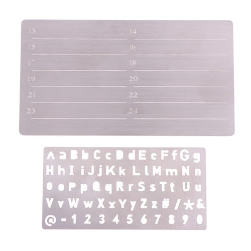 Kit de estampado de metal para grabar letras sin torcerte en tus joyas de plata y cuero 2