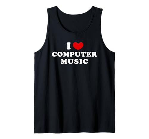 J'aime la musique assistée par ordinateur, j'aime la musique par ordinateur Débardeur
