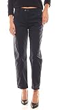 Maschinenwäsche bei 30°C LauRie Hose schmale Damen Cropped-Jeans mit Ziernähten Serena Freizeit-Hose Cropped-Jeans Dunkelblau, Größe:42