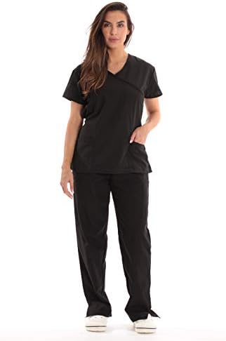 Just Love Women's Scrub Sets Medical Nursing Scrubs 11111W-BLACK-M