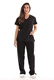 Just Love Women's Scrub Sets Medical Nursing Scrubs 11111W-BLACK-M